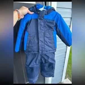 Toddler Reversible Columbia Snow Suit With Coat Size 18-24 months